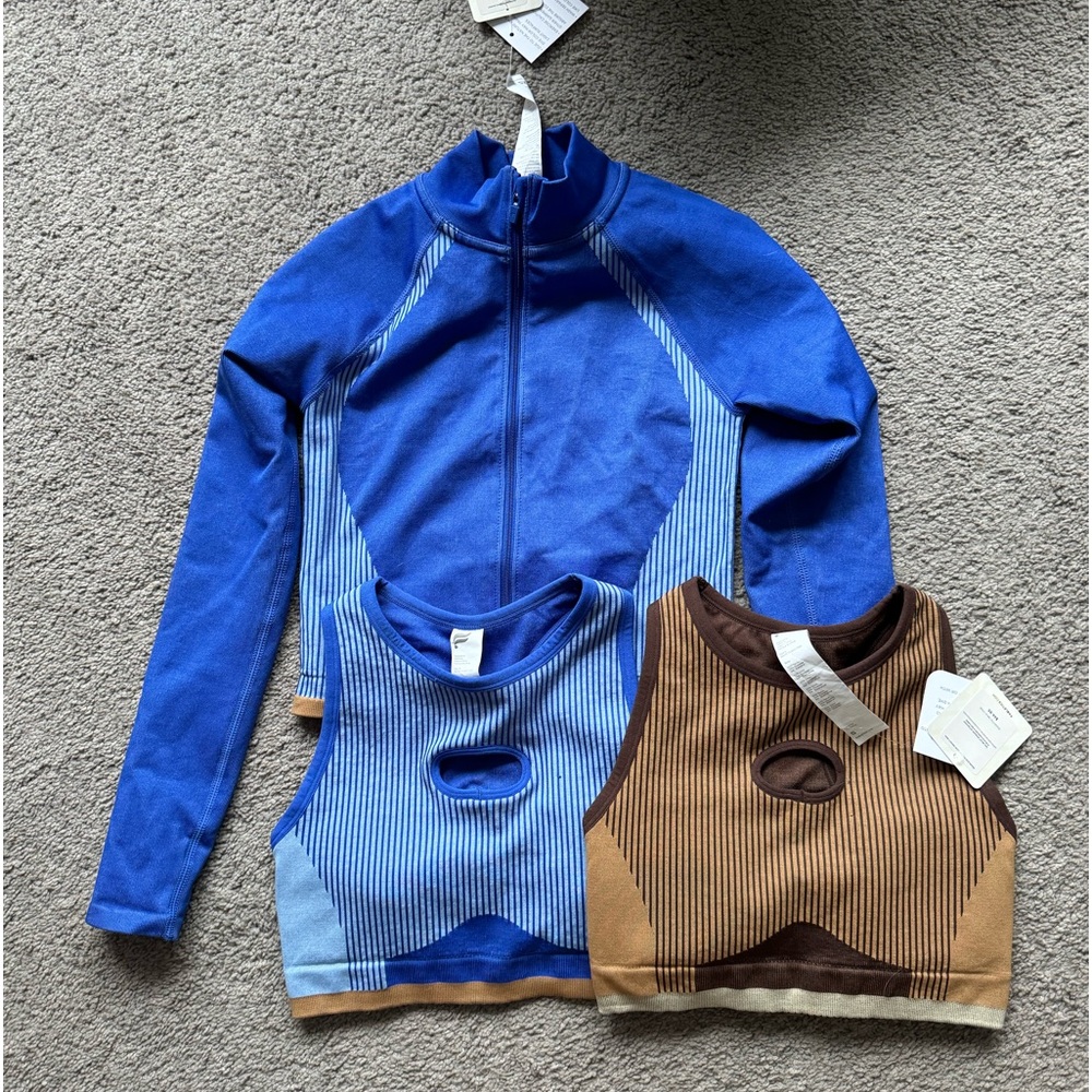 Fabletics sports bra and jacket Bundle